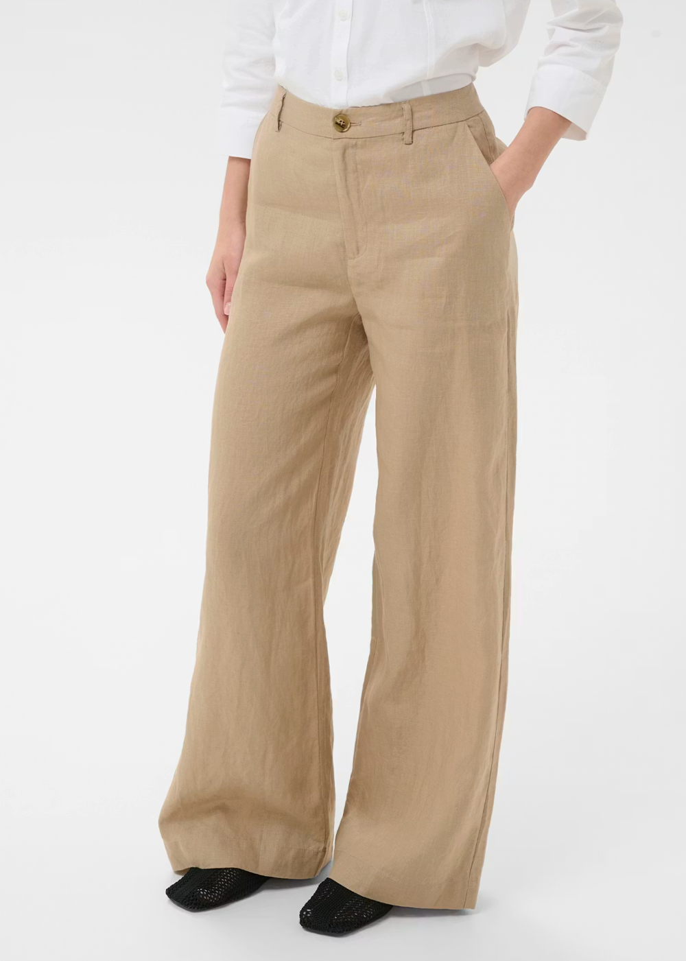 Ninnes Linen Pant - Silver Mink - Part Two Canada - Danali - 30309564