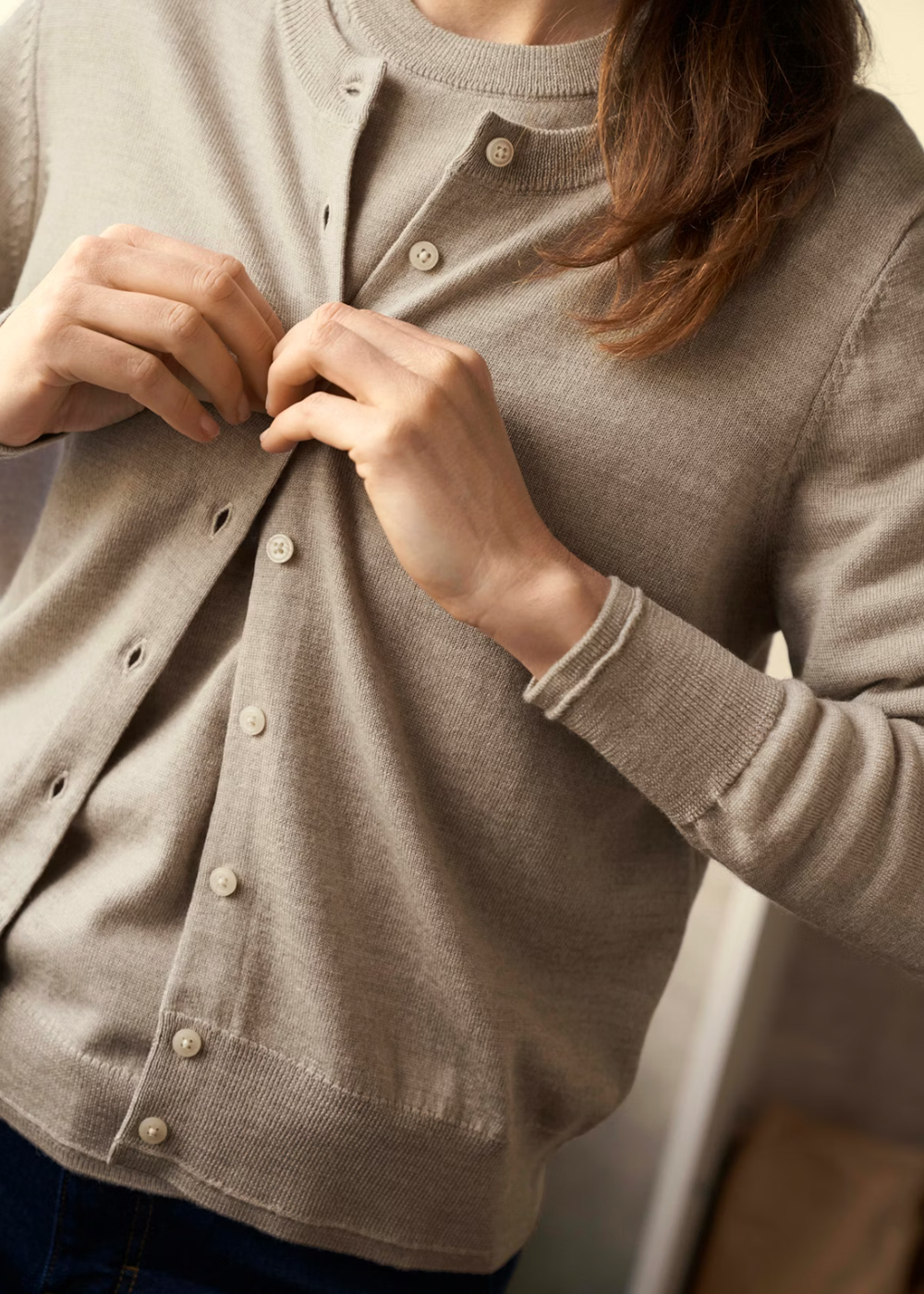 Noelani Cardigan - Light Camel Melange - Part Two Canada - Danali - 30309793