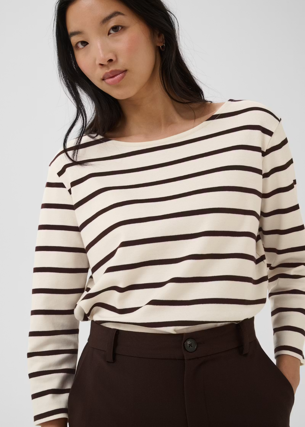 Nela T-Shirt - Mole Stripe - Part Two Canada - Danali - 30309864
