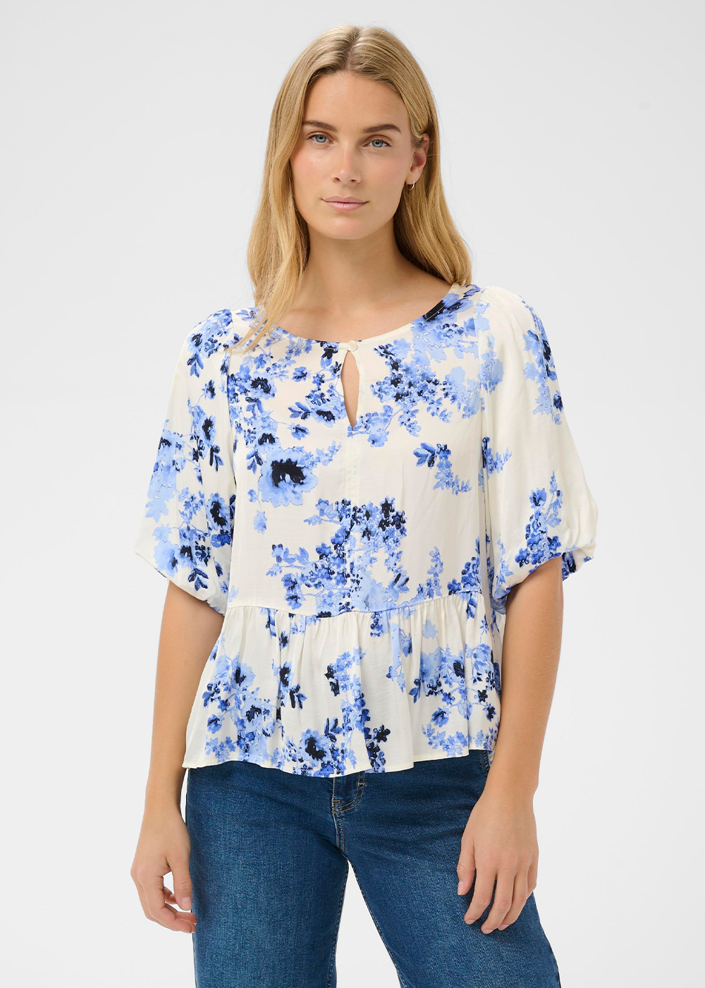 Azelia Blouse - Blue Shadow Flower - Part Two Canada - Danali - 30310421-033