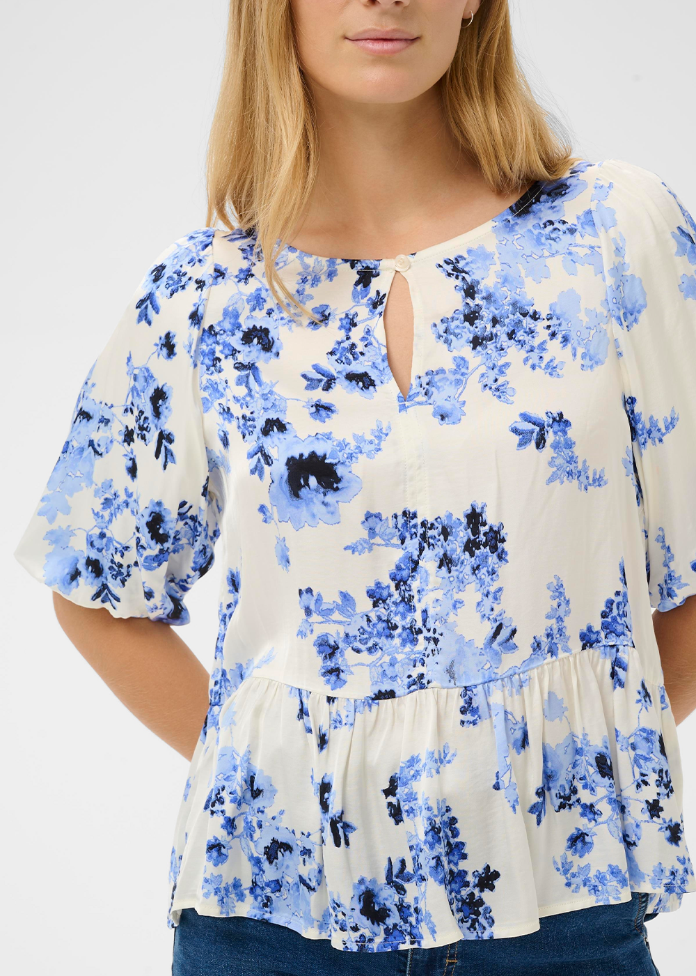 Azelia Blouse - Blue Shadow Flower - Part Two Canada - Danali - 30310421-033