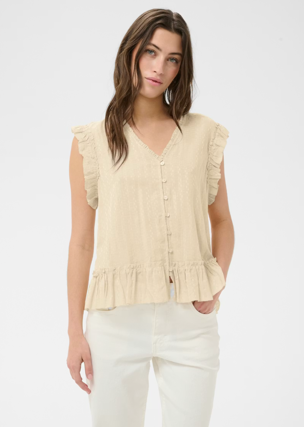 Aneka Blouse - Oatmeal - Part Two Canada - Danali - 30310456