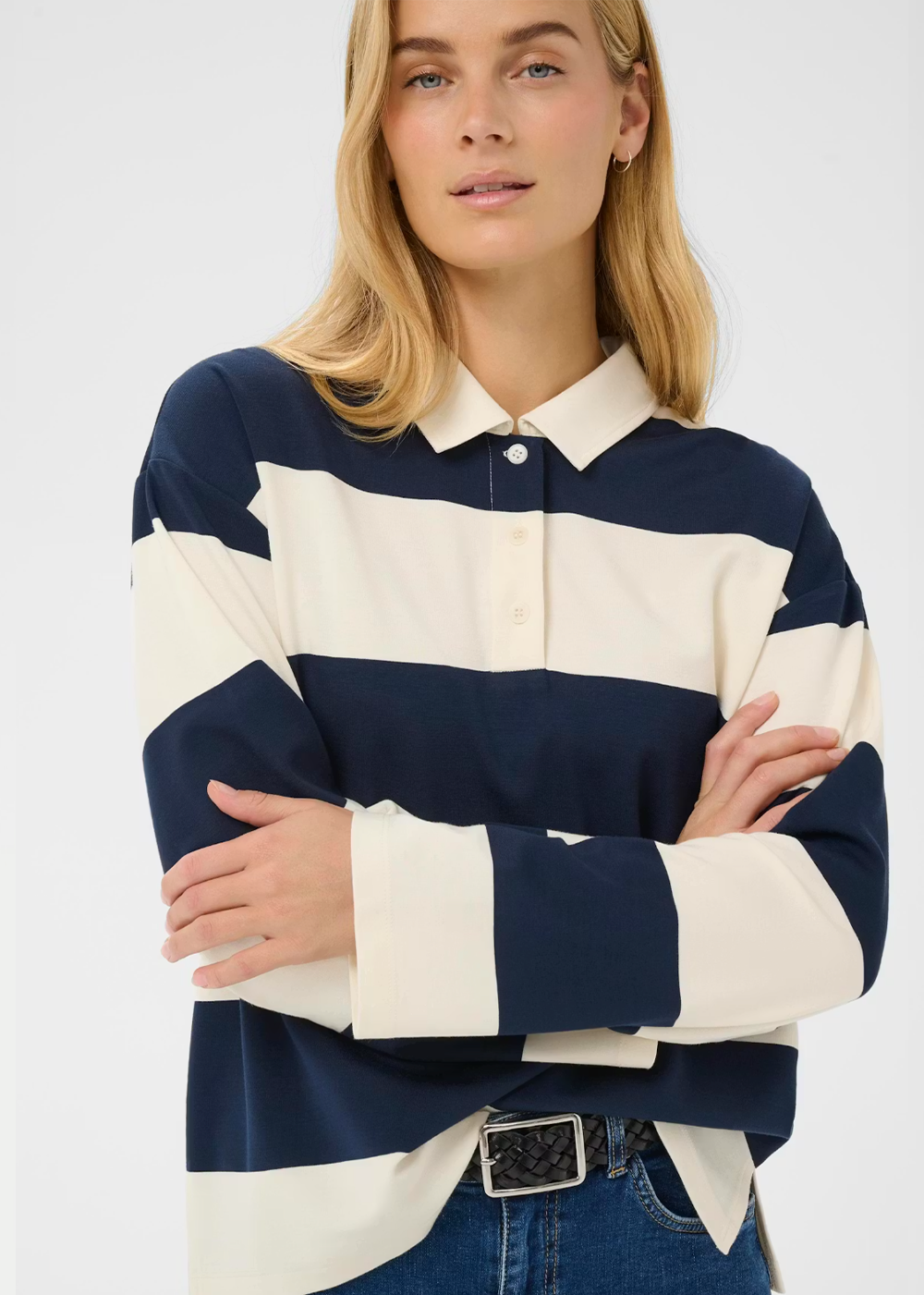 Amari Rugby Stripe T-Shirt - After Midnight - Part Two Canada - Danali - 30310469