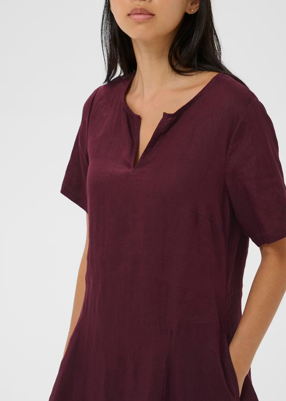 Aminasa Linen Dress - Fig - Part Two Canada - Danali - 30310476