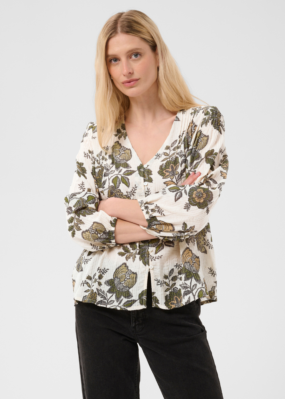 Dolli Blouse - Beetle Flower Print - Part Two Canada - Danali - 30310691