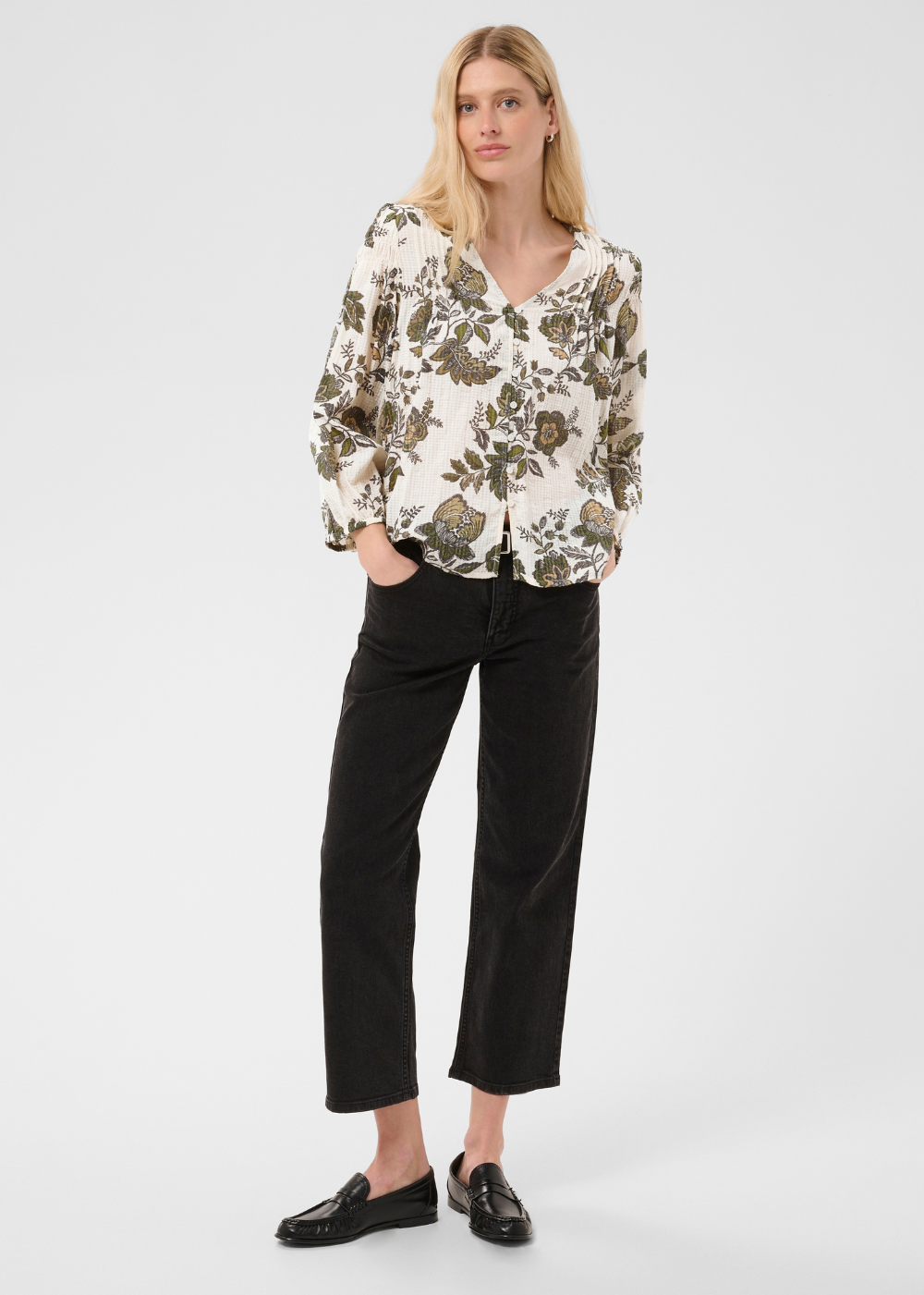 Dolli Blouse - Beetle Flower Print - Part Two Canada - Danali - 30310691