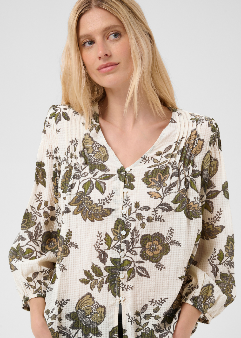 Dolli Blouse - Beetle Flower Print - Part Two Canada - Danali - 30310691