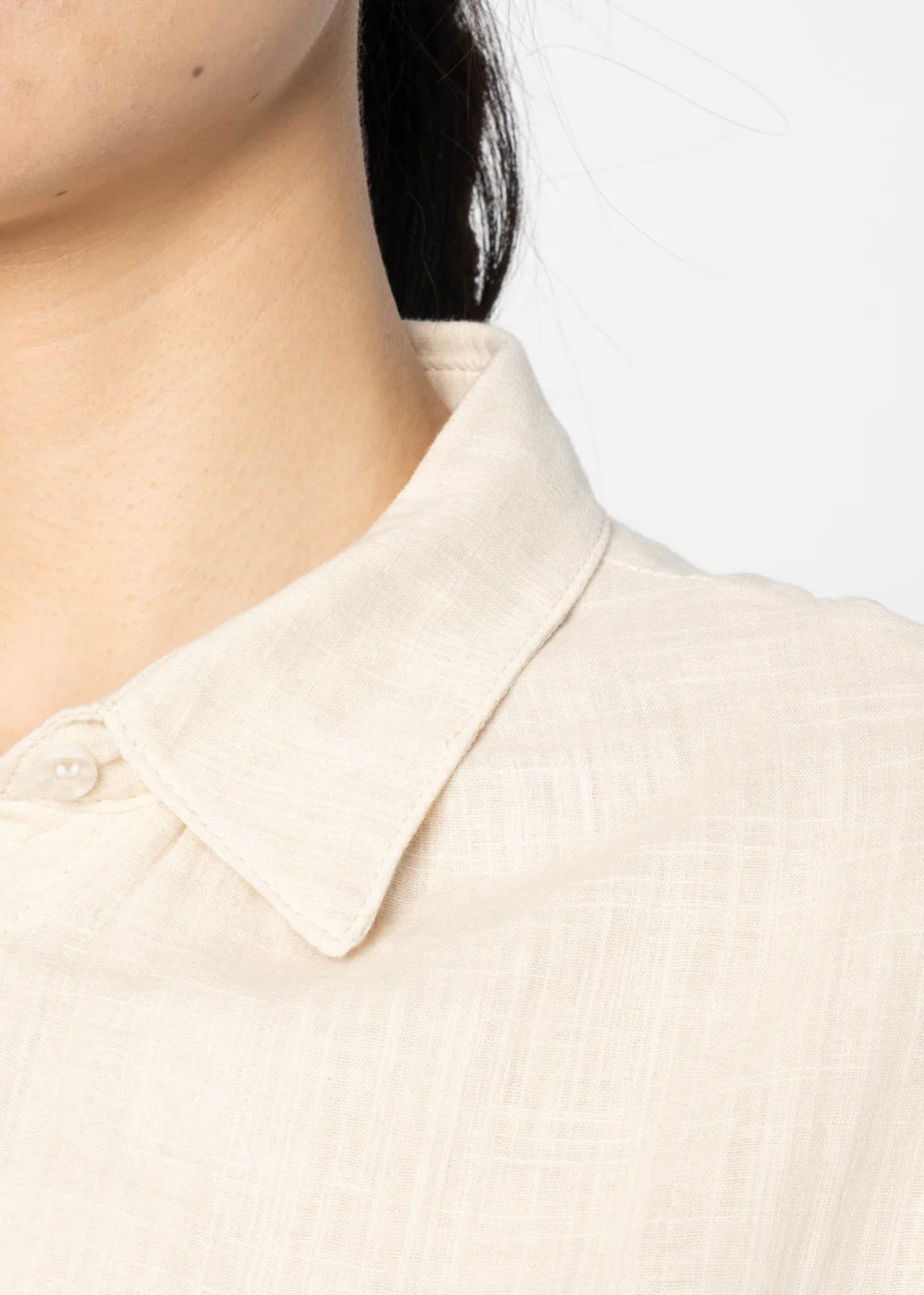 Billie Shirt Double Weave Gauze - White - Naked and Famous Denim Canada - Danali - 320225732-WHT