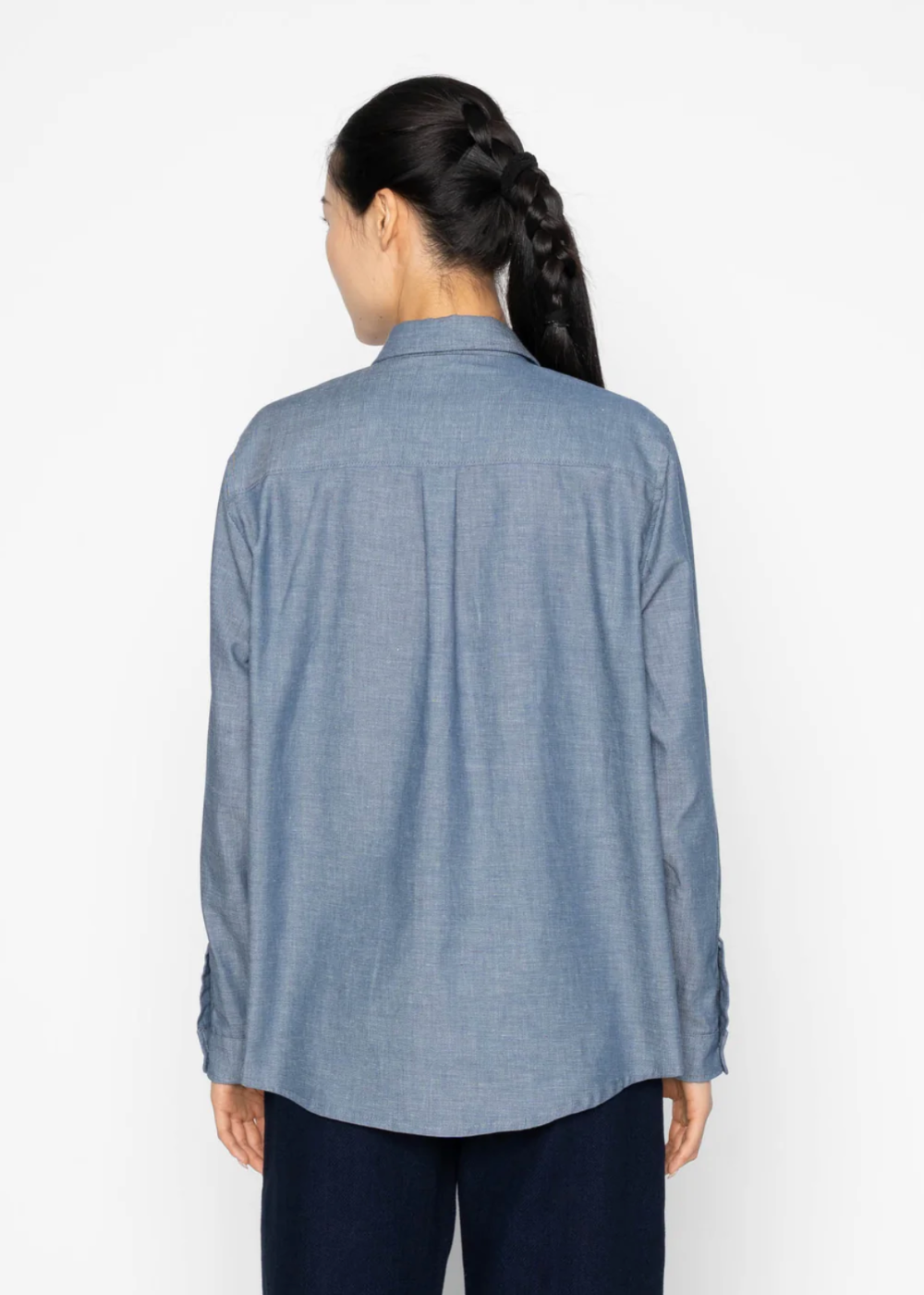 Judy Shirt - Chambray Blue - Naked and Famous Denim Canada - Danali - 320330366-BLU