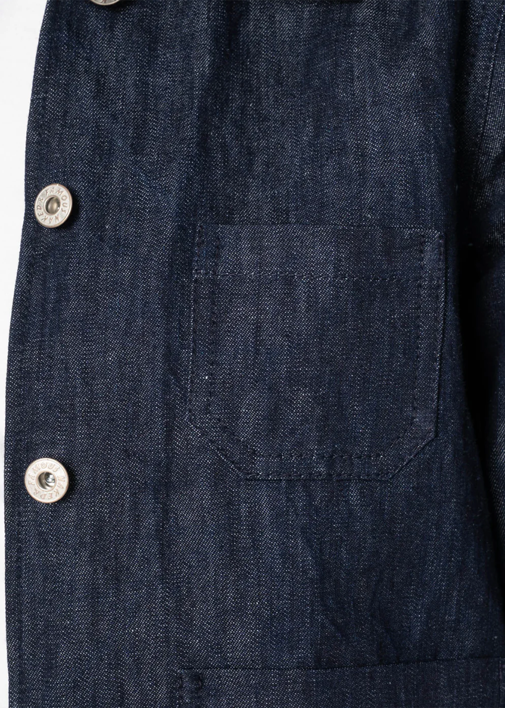 Gracie Jacket - Linen + Cotton Blend - Indigo - Naked and Famous Denim Canada - Danali - 365137693-IND