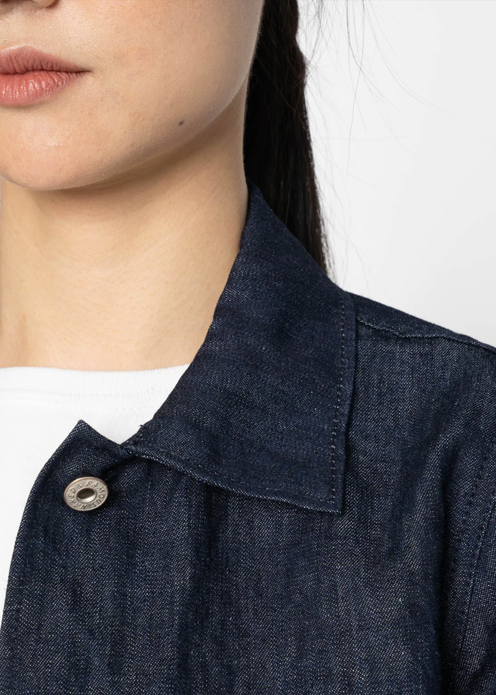 Gracie Jacket - Linen + Cotton Blend - Indigo - Naked and Famous Denim Canada - Danali - 365137693-IND