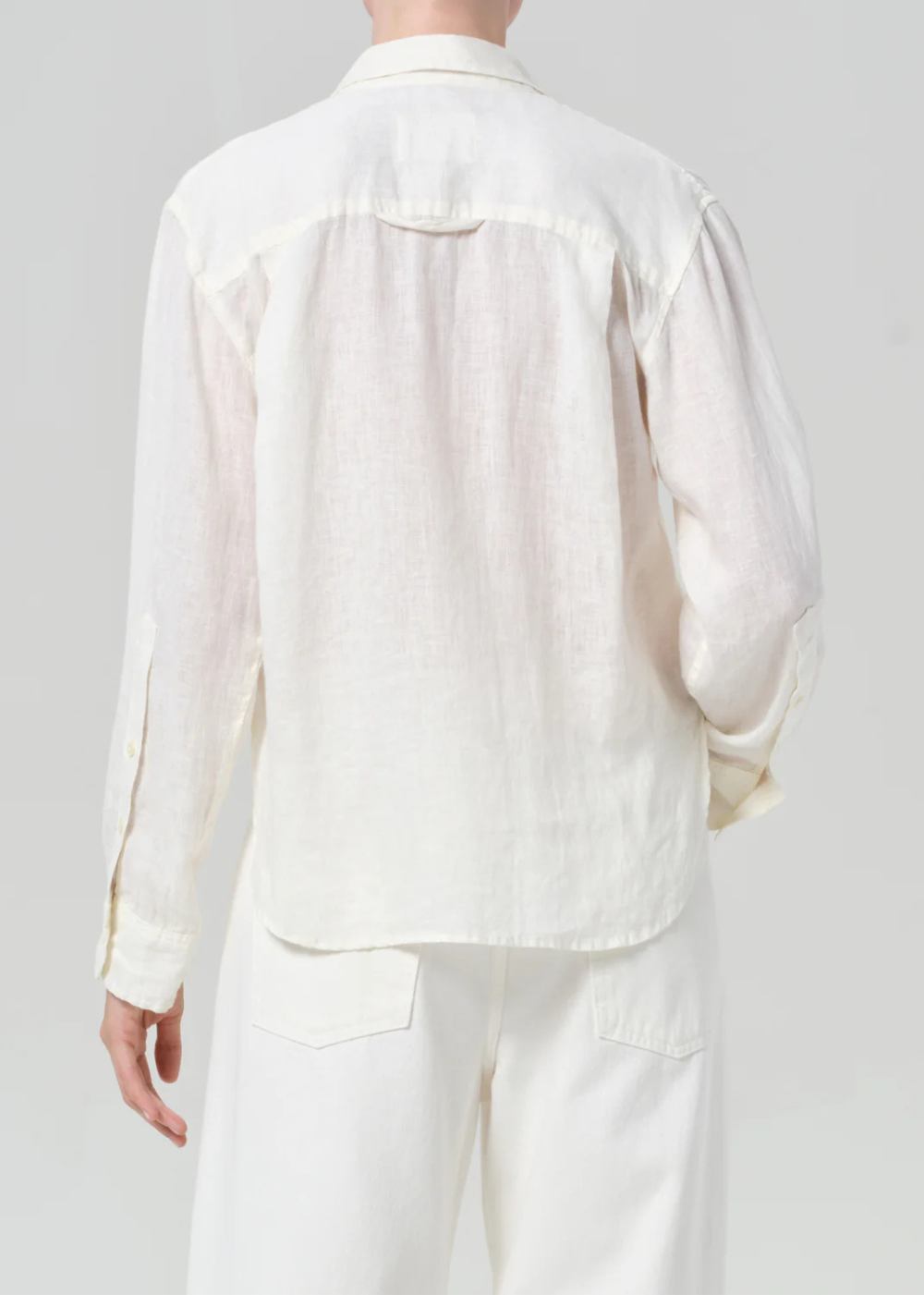 Kayla Shrunken Linen Shirt