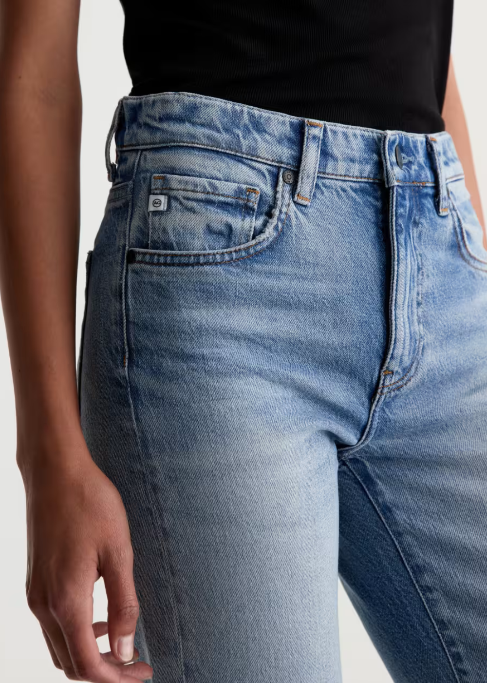 Brinley Mid Rise Straight Leg Jean