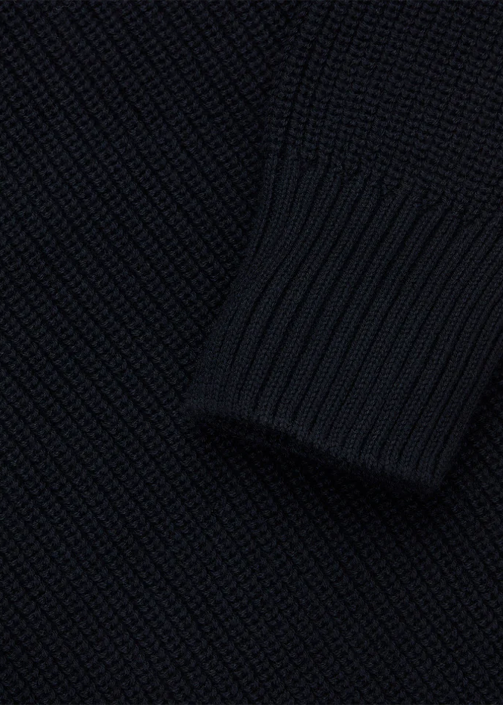 Cotton Crewneck Sweater - Black - 3sixteen Canada - Danali