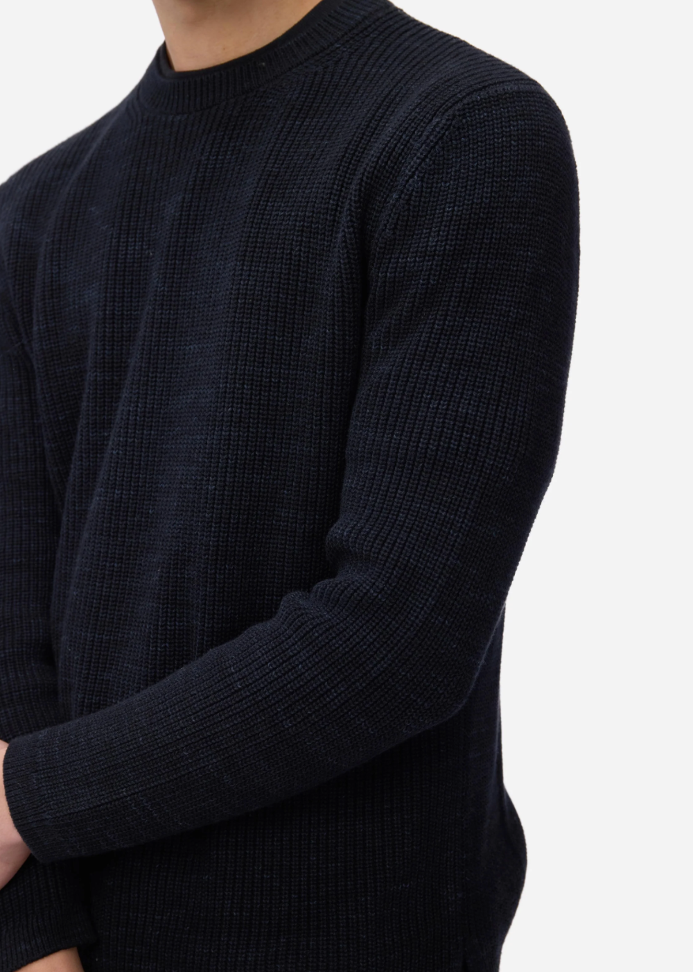 Long Sleeve Knit T-Shirt - Vintage Black - 3sixteen Canada - Danali
