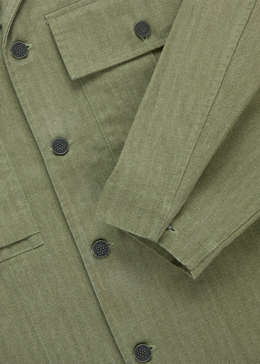 M43 HBT Overshirt - Olive - 3sixteen Canada - Danali