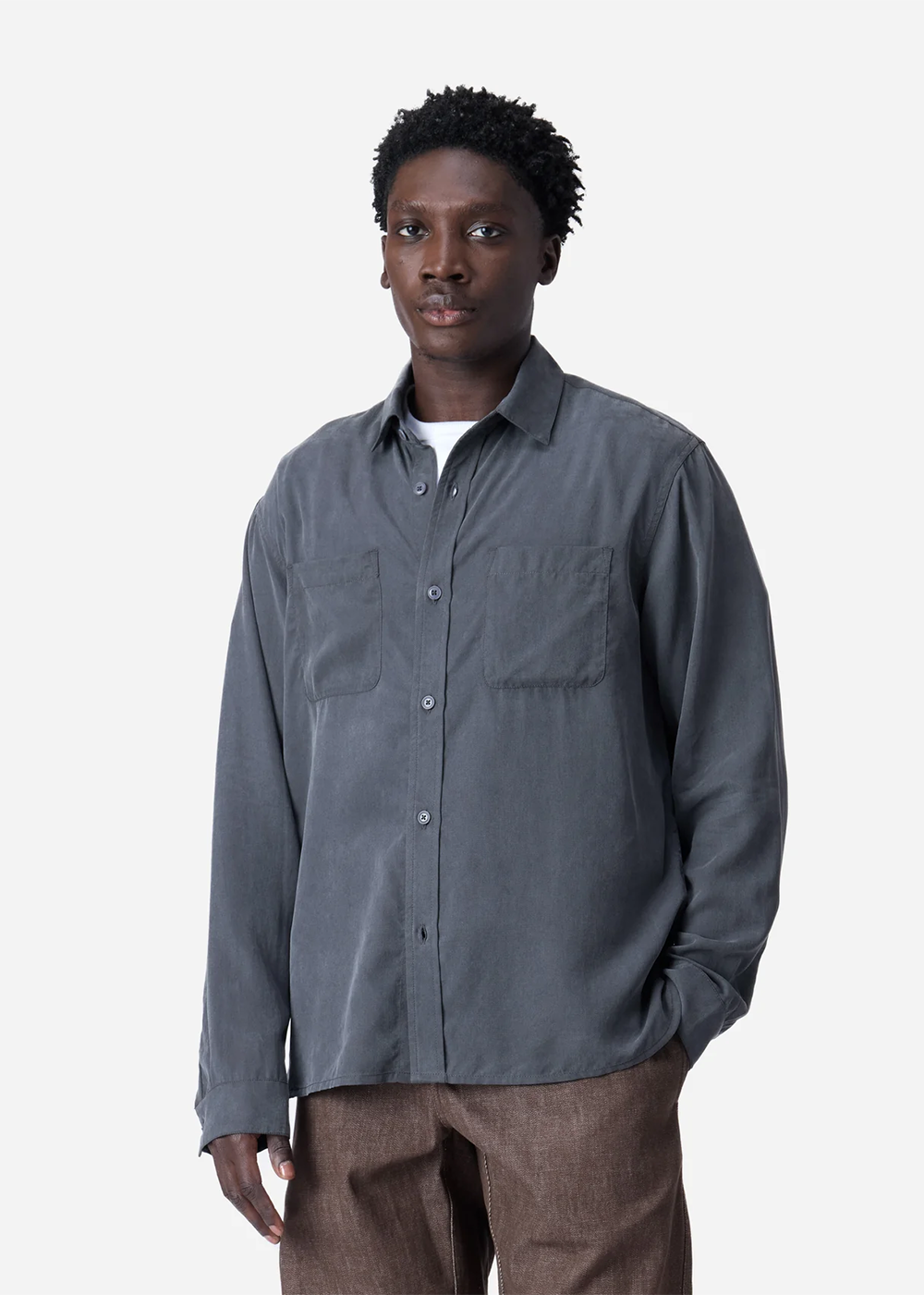 Mechanic Shirt - Charcoal - 3sixteen Canada - Danali