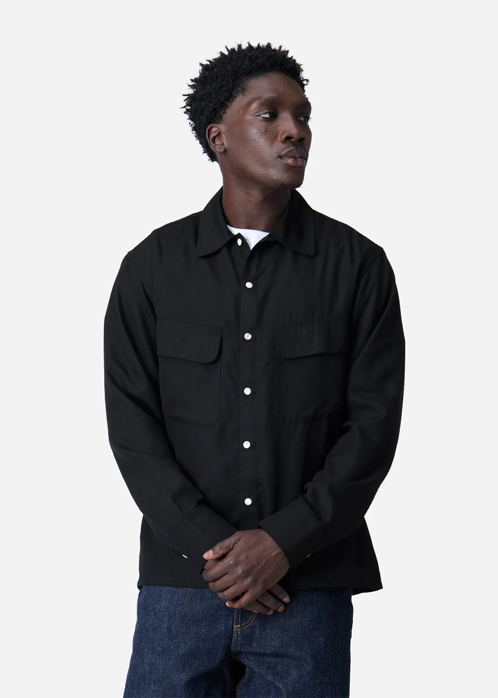 Western Overshirt - Black - 3sixteen Canada - Danali