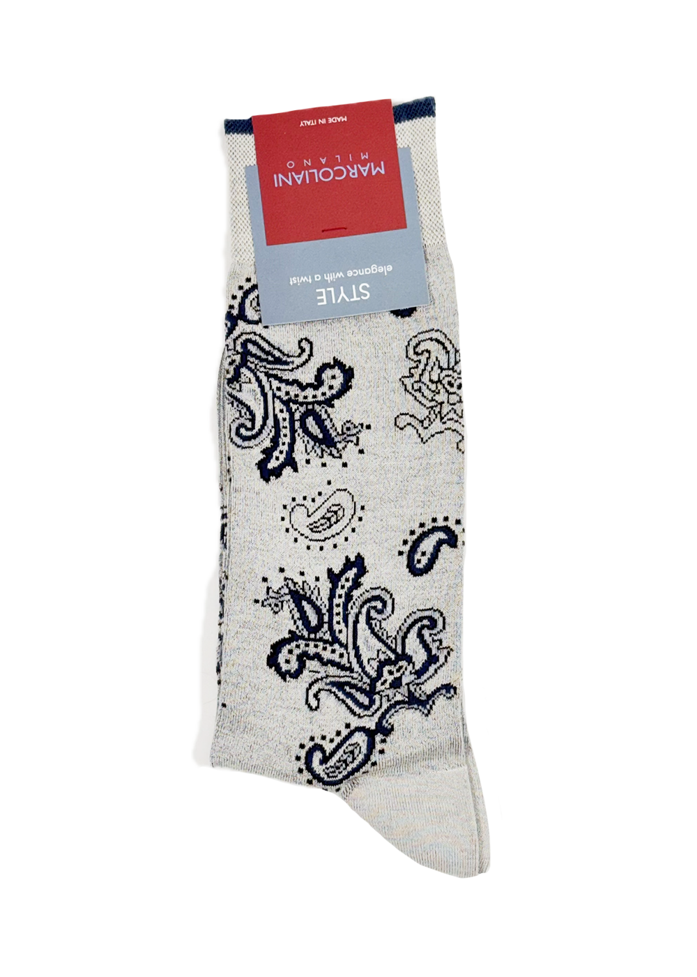 Pima Cotton Jali Paisley Socks