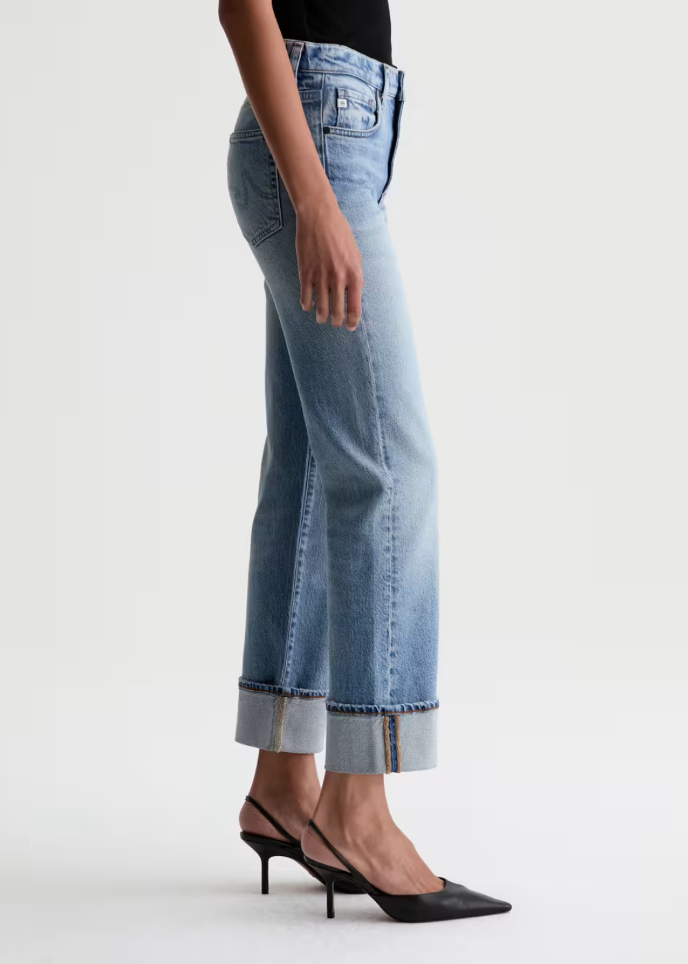 Brinley Mid Rise Straight Leg Jean