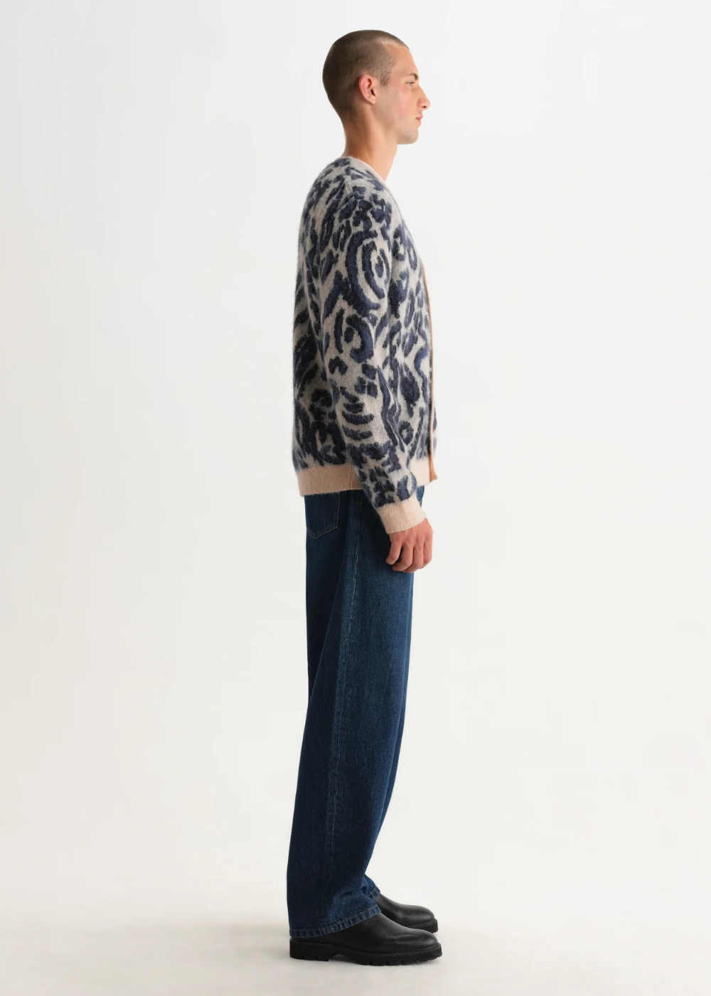 Alban Cardigan Abstract Animal