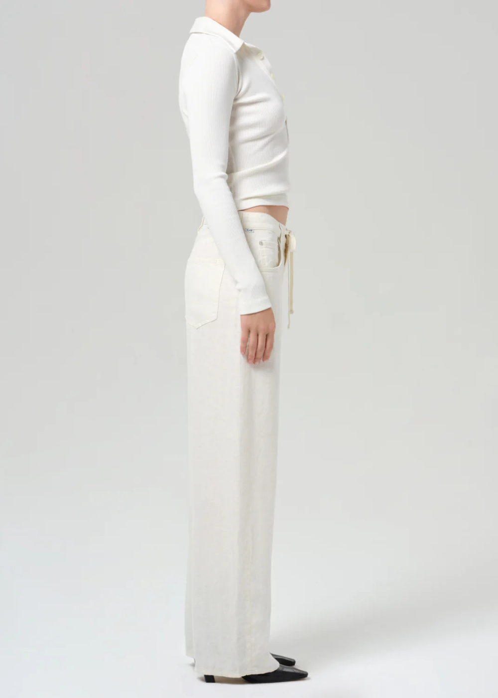 Brynn Drawstring Linen Trouser