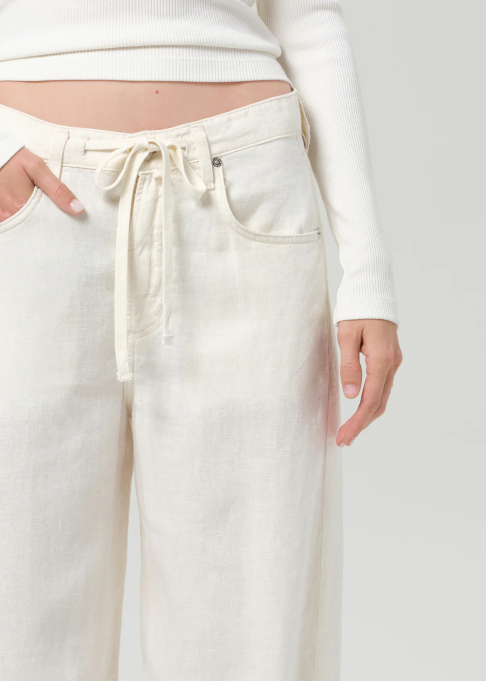 Brynn Drawstring Linen Trouser