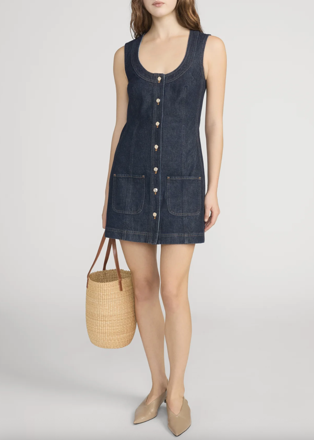 The Patch Pocket Dress - Rinse - FRAME Canada - Danali - 6031105-RINS