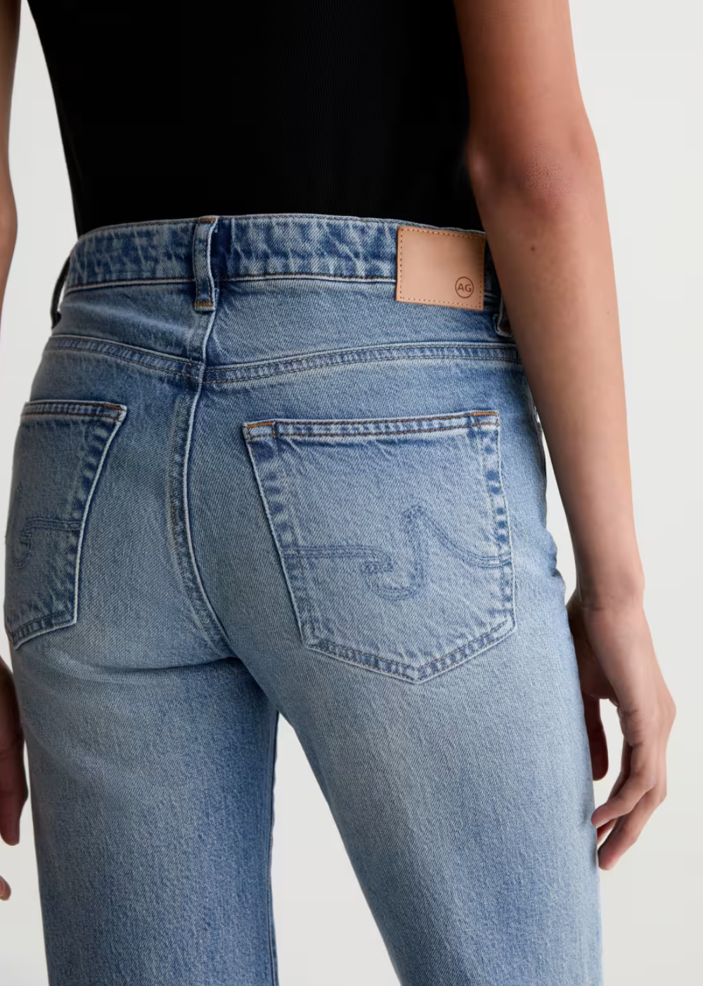 Brinley Mid Rise Straight Leg Jean