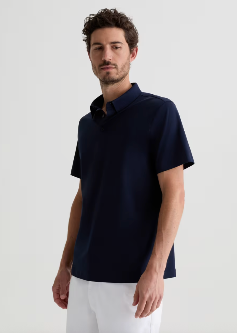 Bryce Air Luxe Polo T-Shirt - Deep Navy - AG Jeans Canada - Danali - 71129PJEDPNY