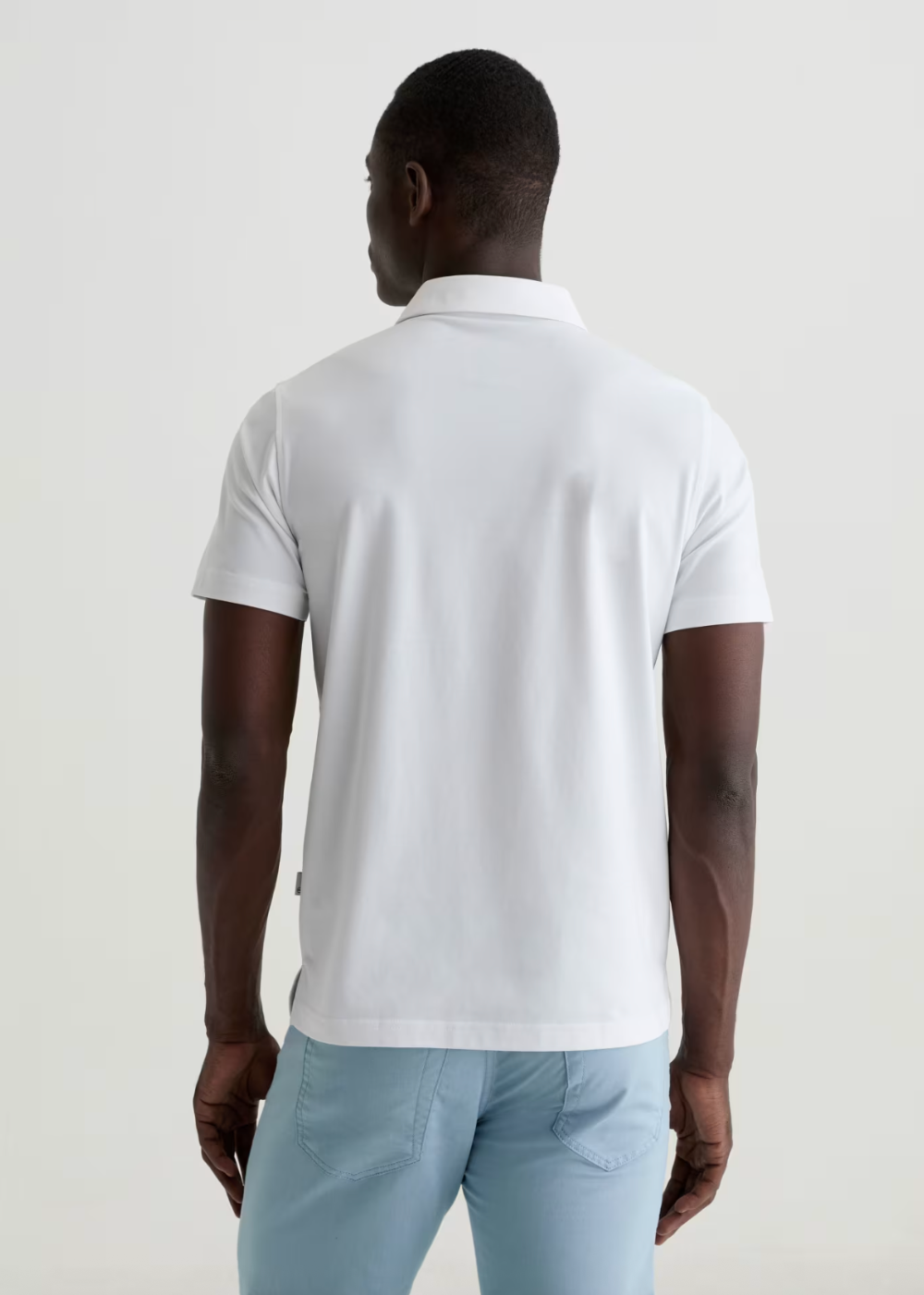 Bryce Air Luxe Polo T-Shirt - True White - AG Jeans Canada - Danali - 71129PJETWH