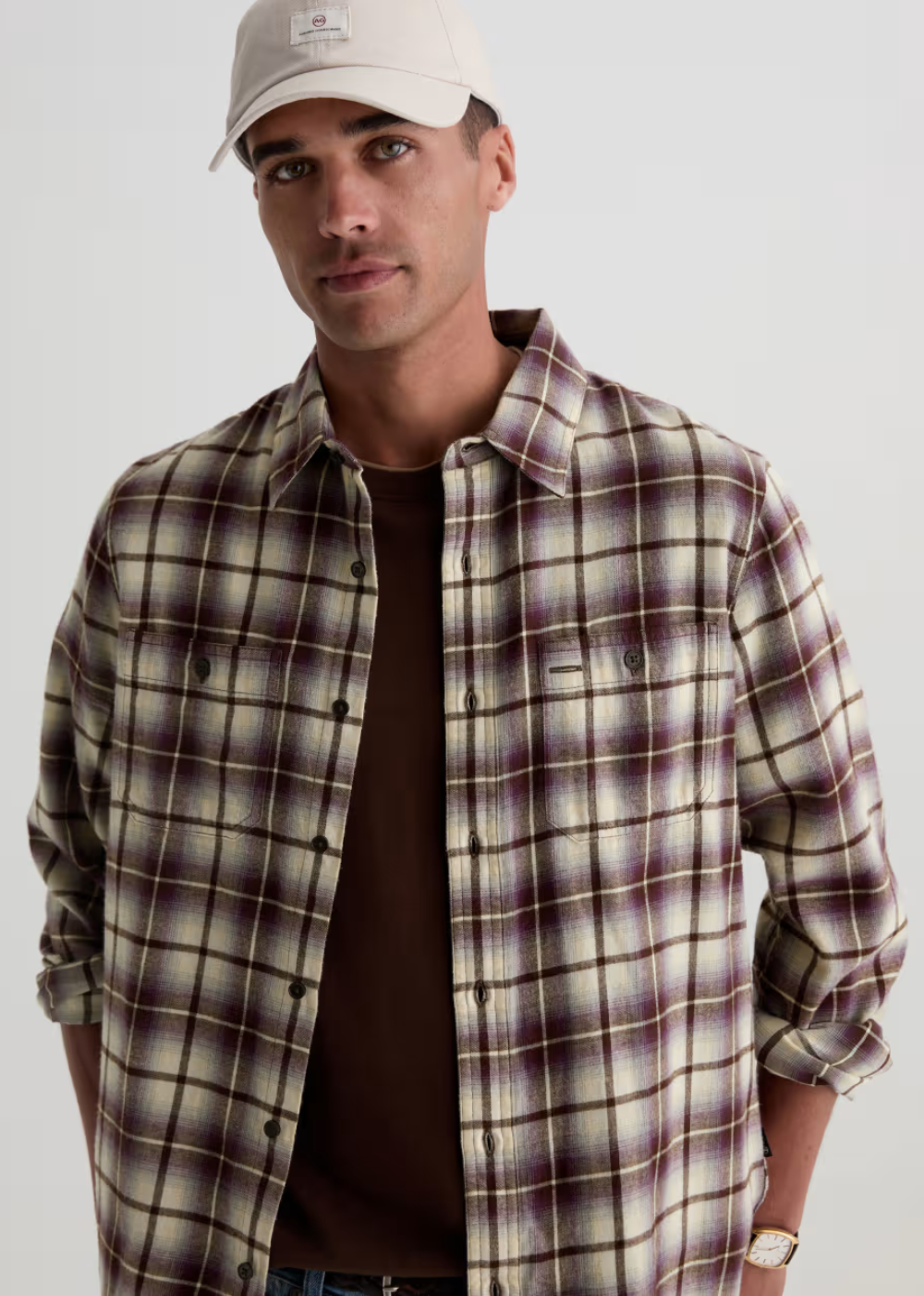 Mason Work Shirt - Purple Multi - AG Jeans Canada - Danali - 71644BOPPRMT