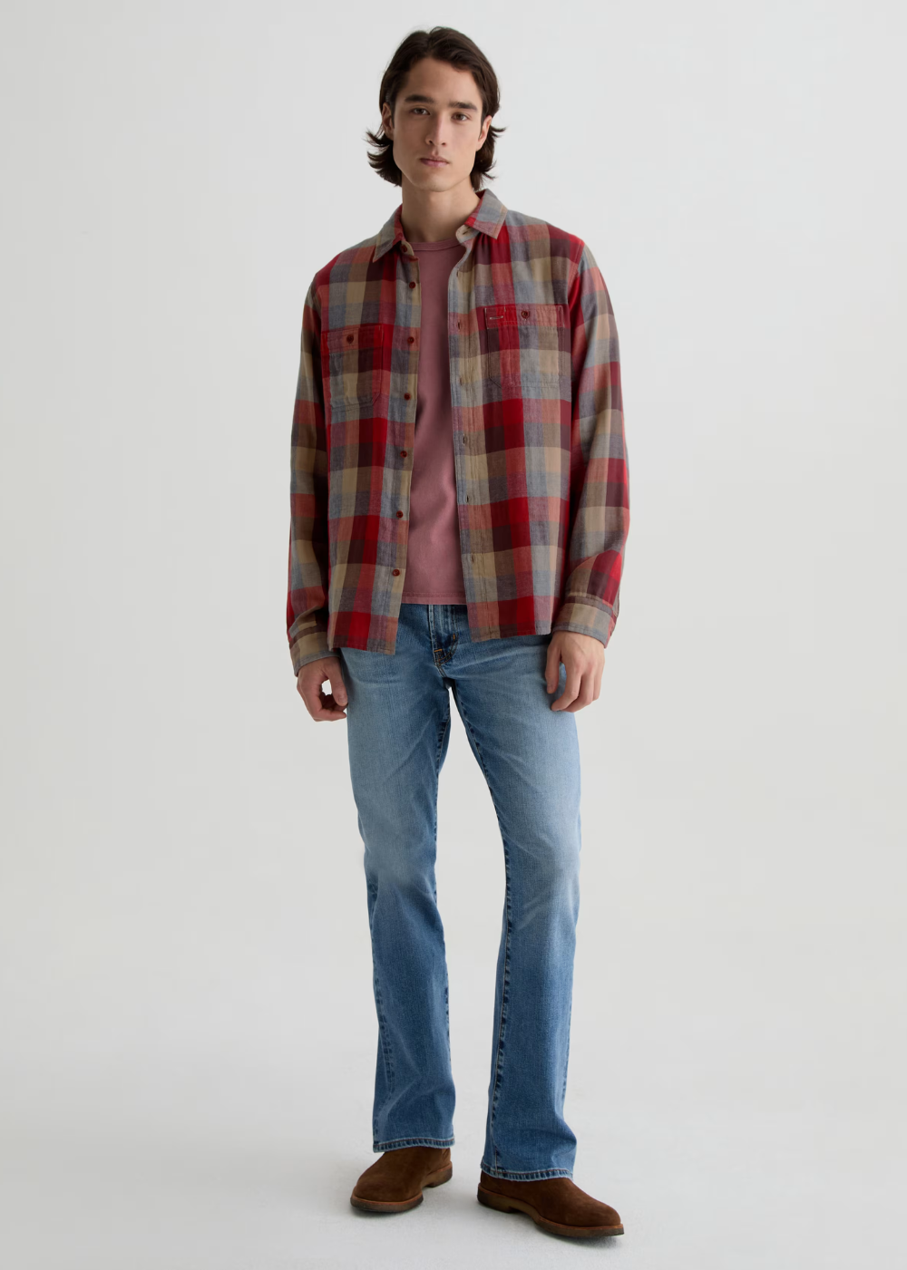 Mason Work Shirt - Clay Multi - AG Jeans Canada - Danali - 71675MDGCLMT