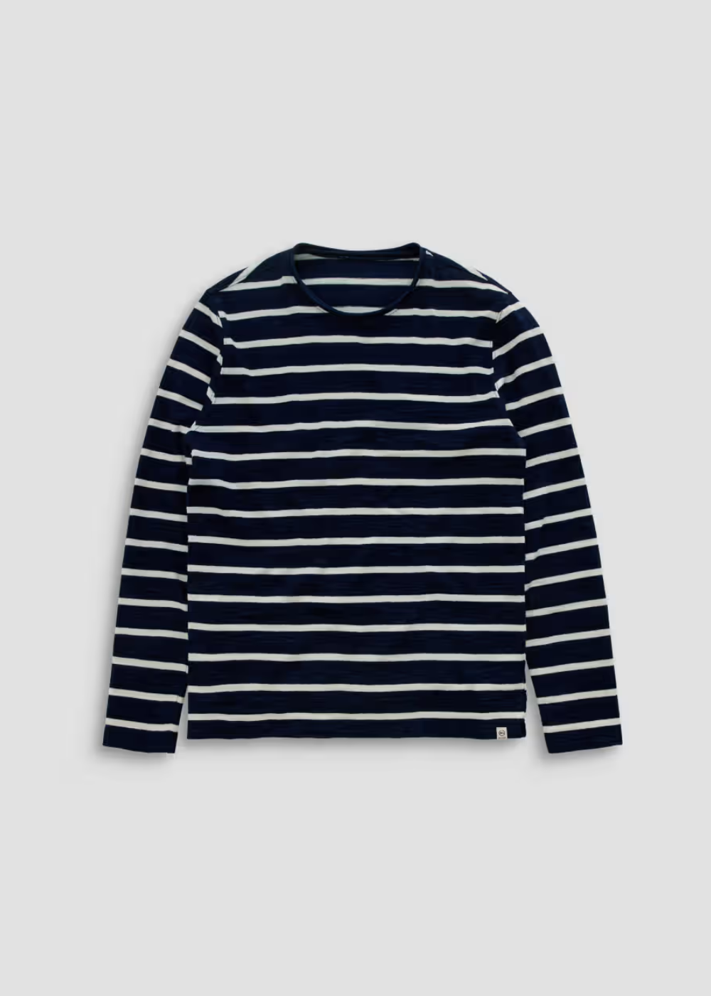 Danny Long Sleeve T-Shirt - Navy/Natural Stripe - AG Jeans Canada - Danali - 71683IWYNNTS