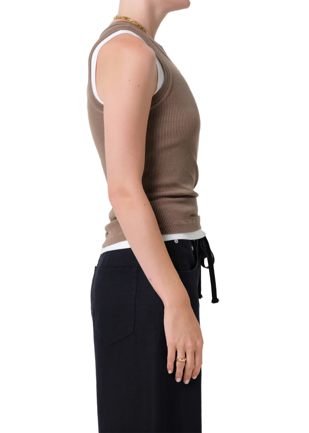 Isabel Rib Tank - Cocoa - Citizens of Humanity Canada - Danali - 9201-3004_COCA