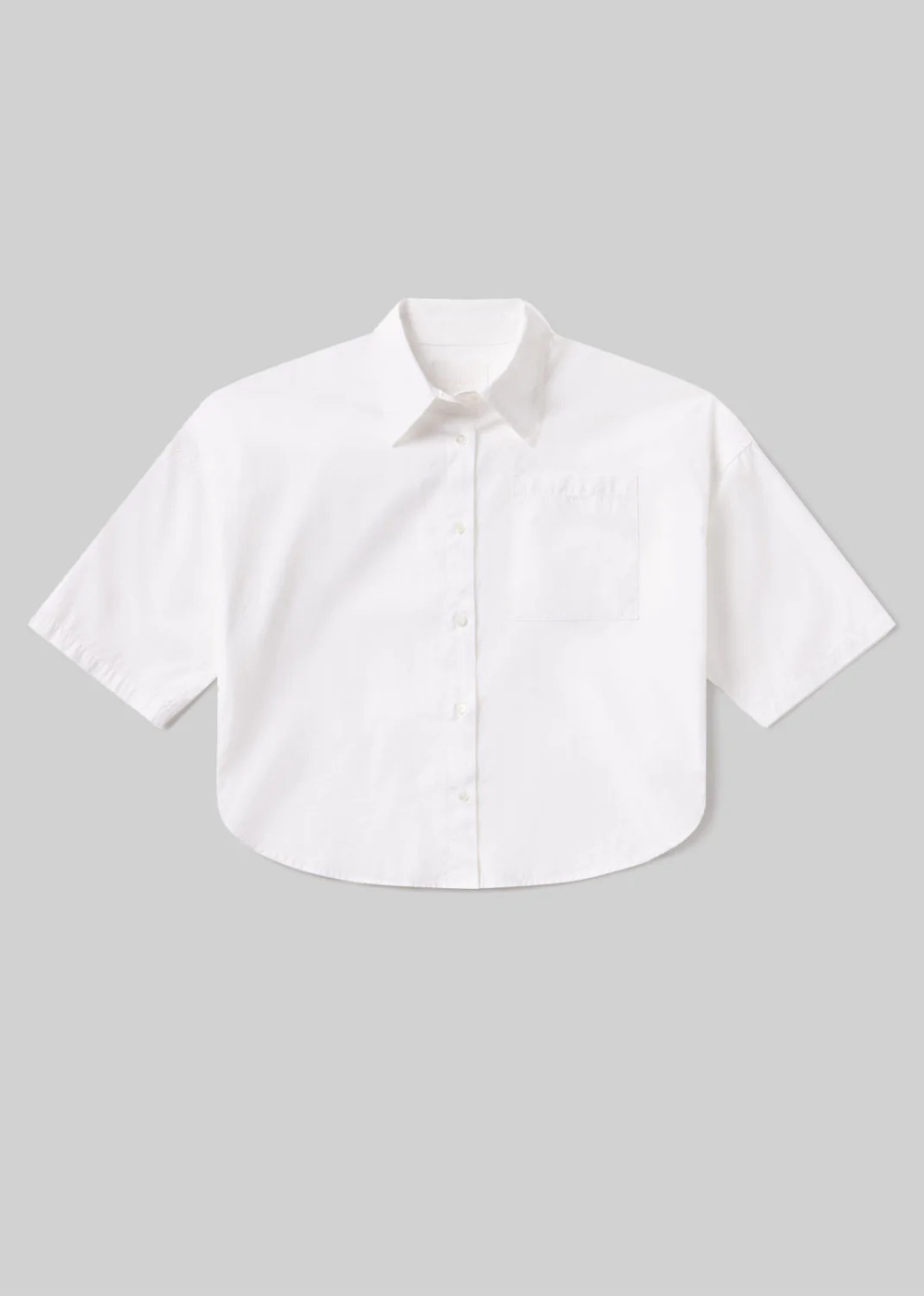 Frances Cropped Cape Button Up Top - Optic White - Citizens of Humanity Canada - Danali - 9439-1847_OPW