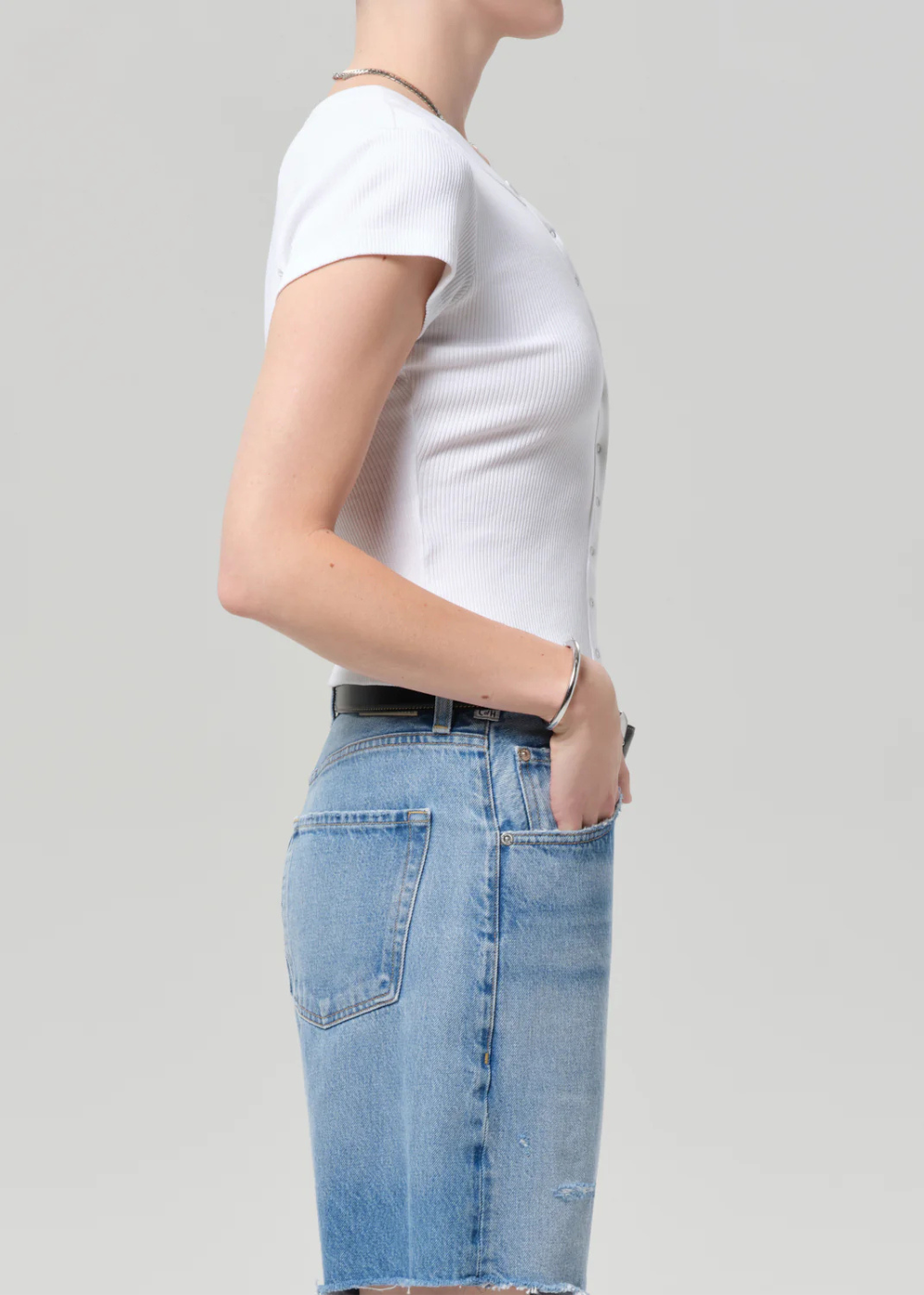 Tabi Short Sleeve Cardigan - White - Citizens of Humanity Canada - Danali - 9500-3004_WHT