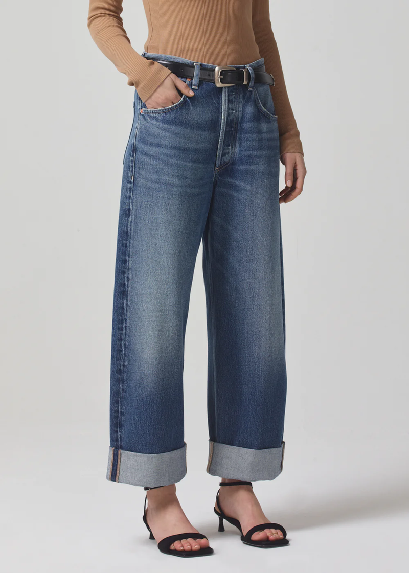 Ayla Baggy Cuffed Crop Jeans