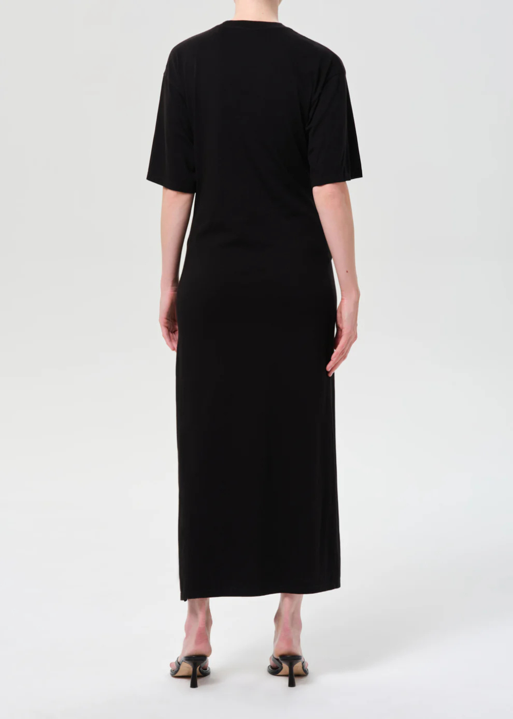 Zanna Maxi Twisted T-Shirt Dress - Black - AGOLDE Canada - Danali - A20023-3076-BLK