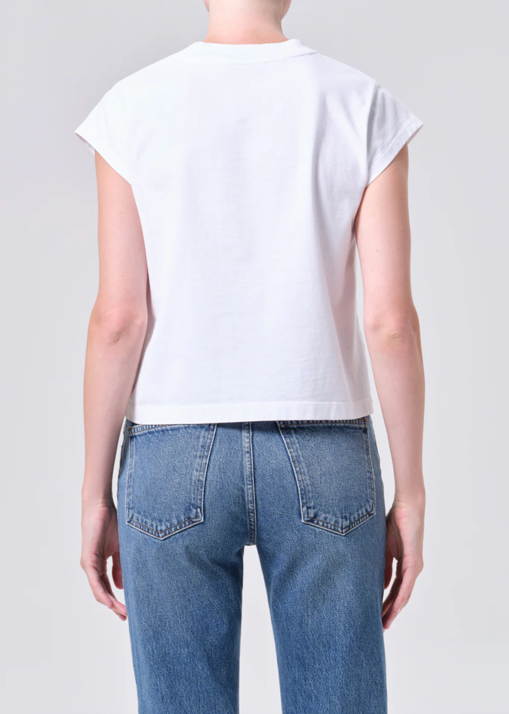 Bryce Cap Sleeve Tee - White - AGOLDE Canada - Danali - A7207-1521_WHT