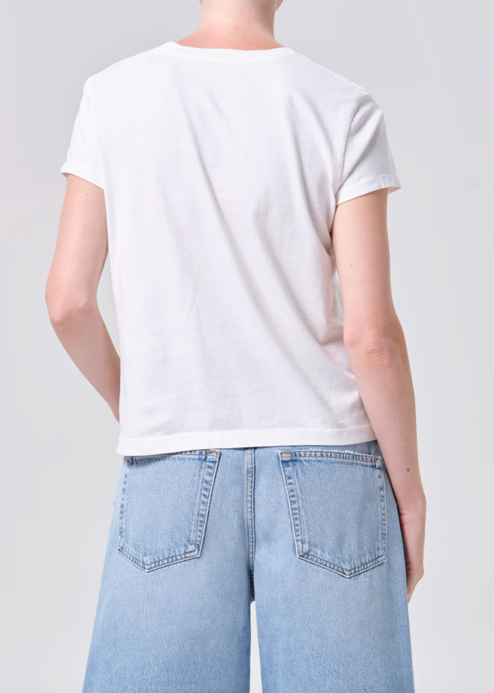 Long Line Adine Tee - White Ash - AGOLDE Canada - Danali - A7423-1507-WHTA