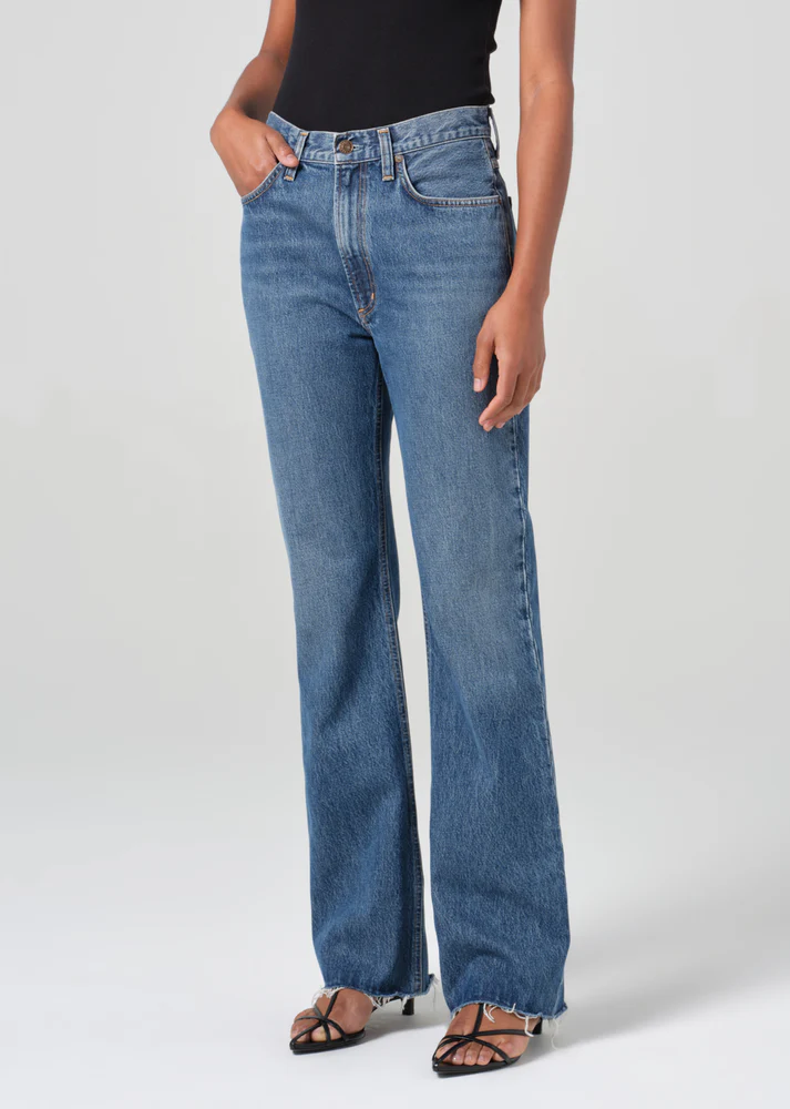 AGOLDE Leena High Rise Baby Flare Jean - Placebo - AGOLDE Canada - Danali
