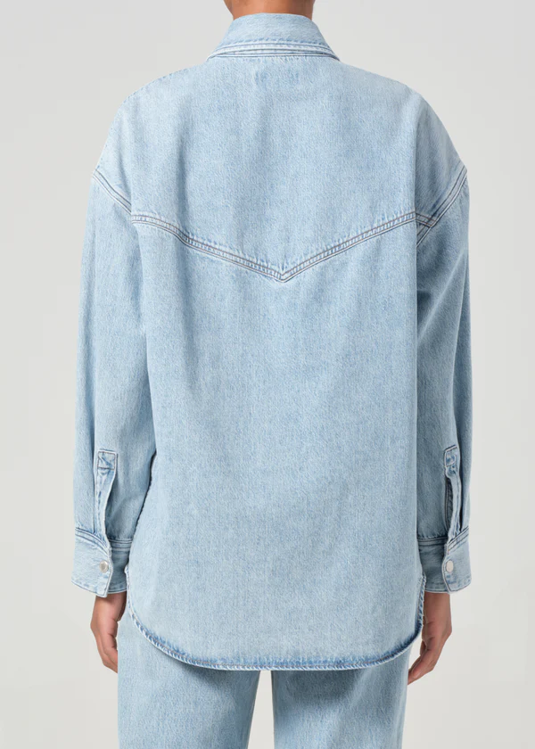 Lotta Denim Shirt - Drift - AGOLDE Canada - Danali