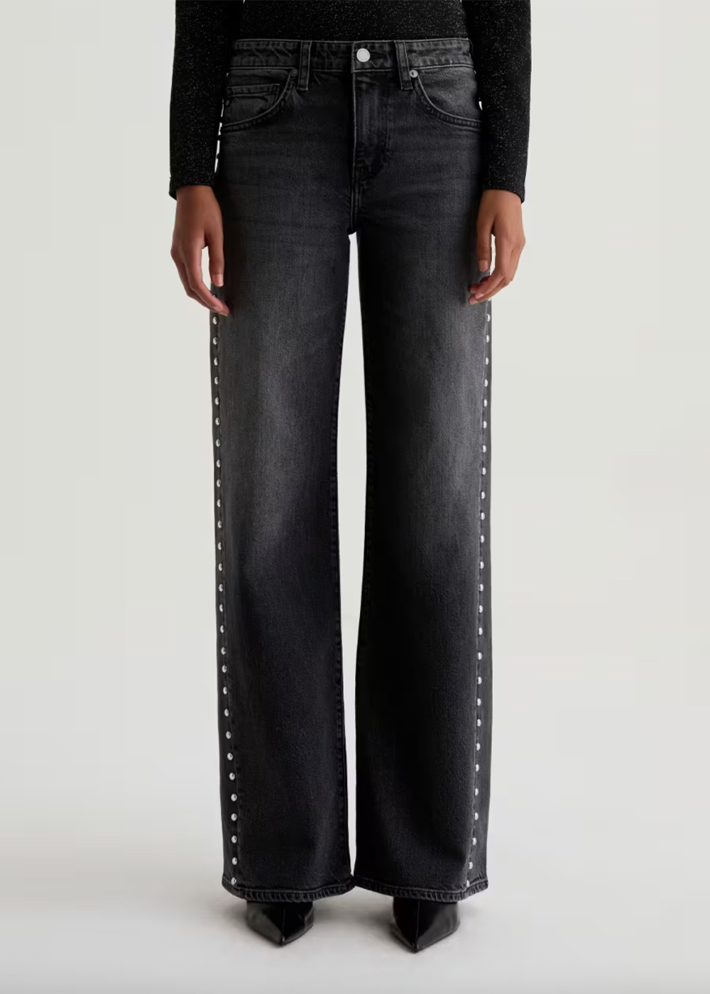 Adria Low Rise Wide Leg Jean - Immensity - AG Jeans Canada - Danali