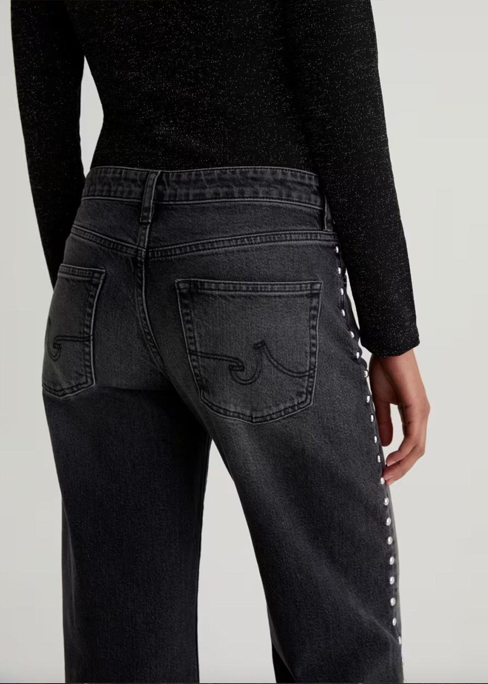 Adria Low Rise Wide Leg Jean - Immensity - AG Jeans Canada - Danali