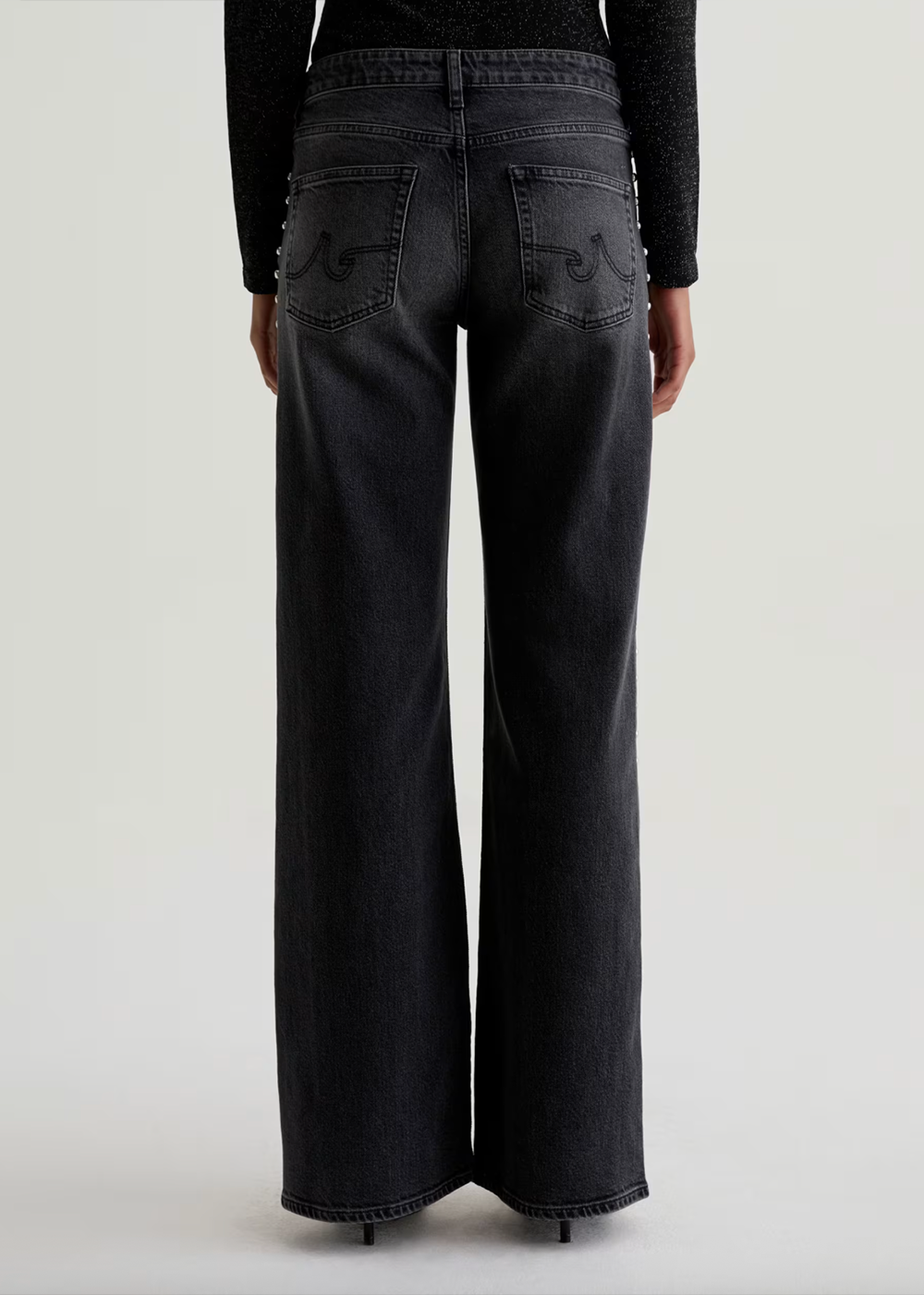 Adria Low Rise Wide Leg Jean - Immensity - AG Jeans Canada - Danali