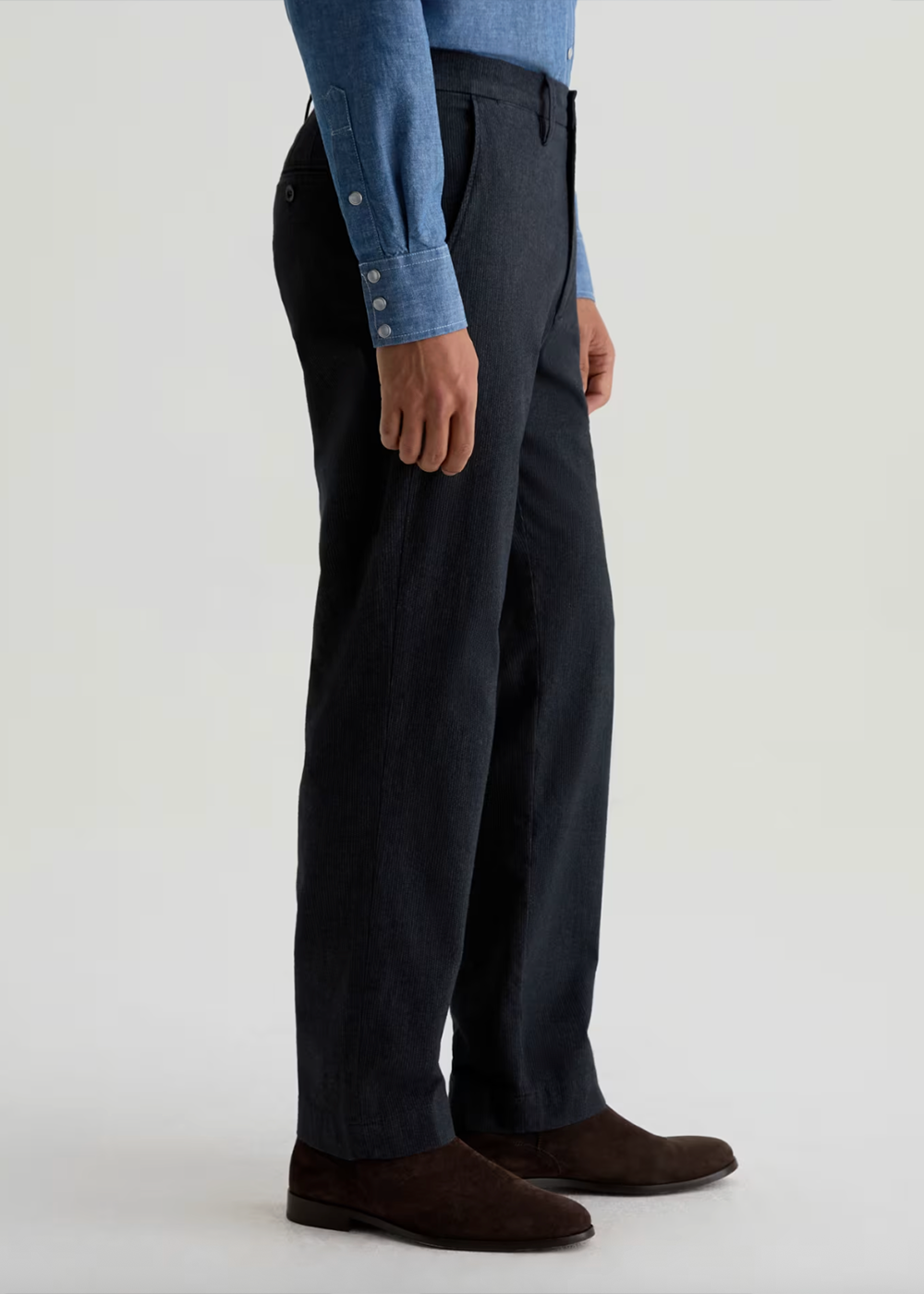 Archie Pinstripe Pant - Steel Grey - AG Jeans Canada - Danali