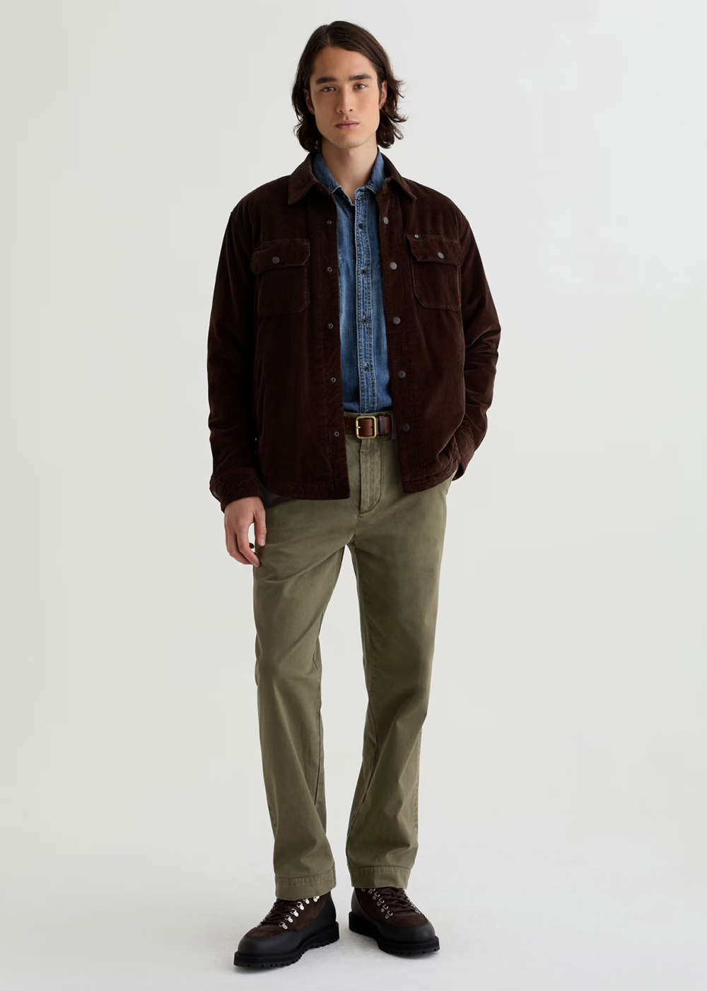 Archie Straight Leg Chino Pant - Sulfur Shady Green - AG Jeans Canada - Danali