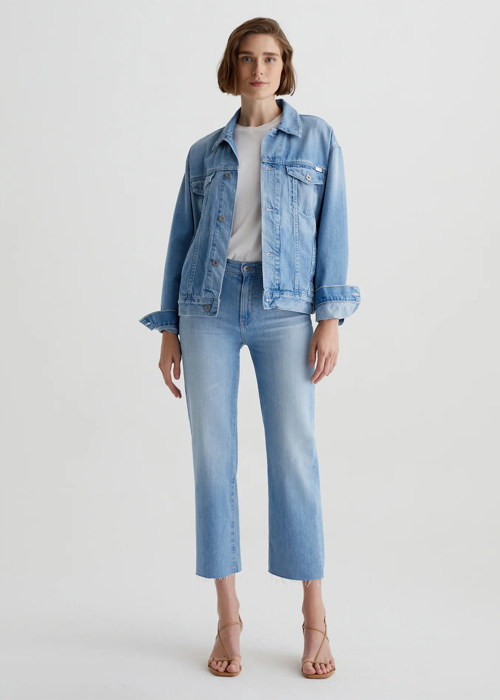 Brinley Mid Rise Straight Crop Jean - Dana Point  - AG Jeans Canada - Danali