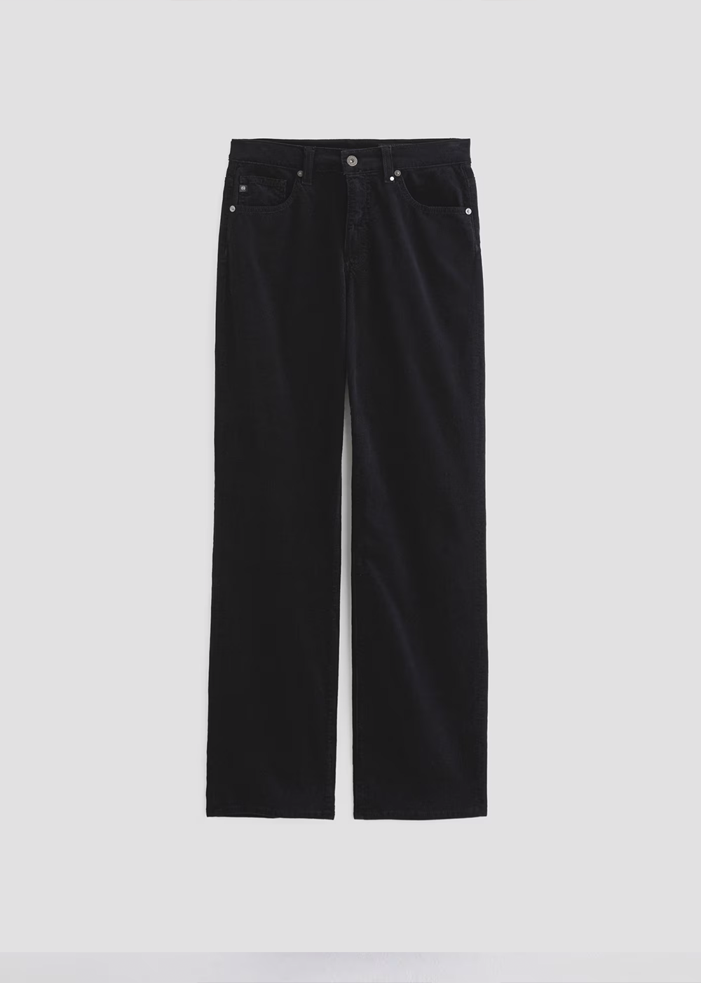 Brinley Mid Rise Straight Leg Pant - Super Black - AG Jeans Canada - Danali